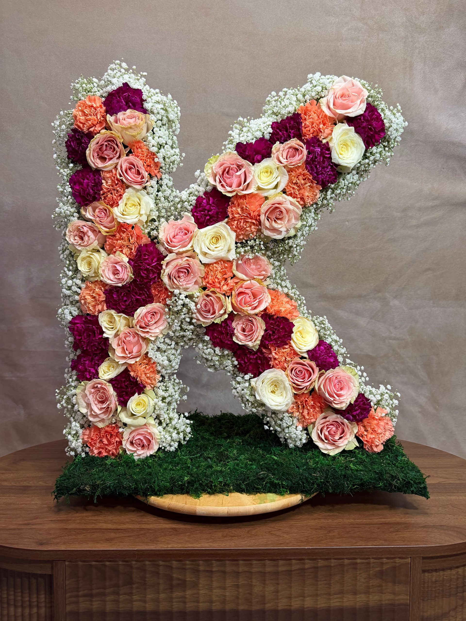 Custom Floral Letter (Real)